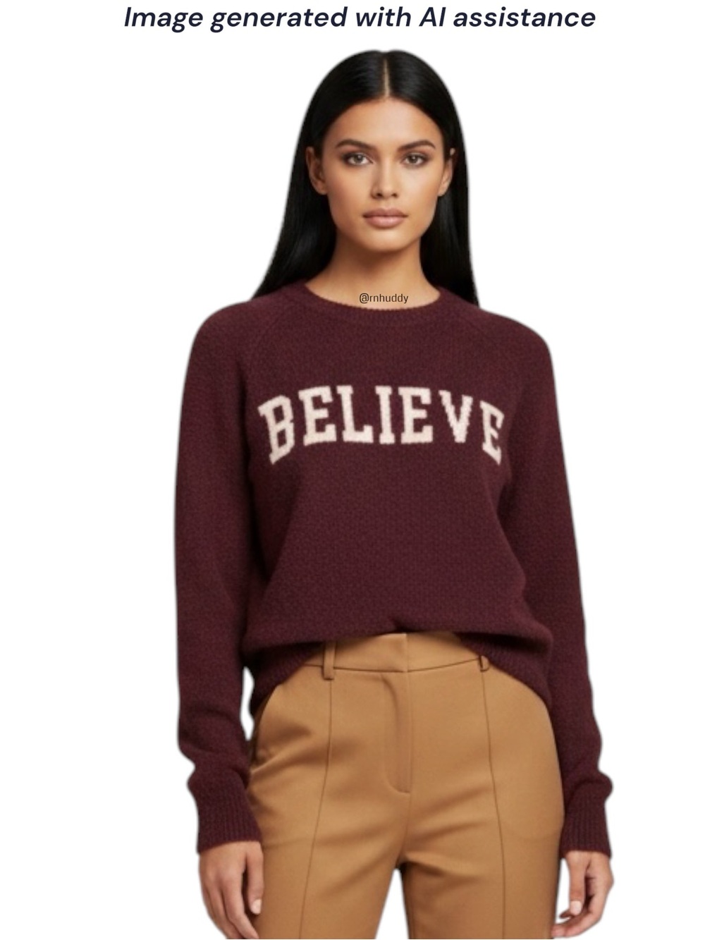 Z SUPPLY M burgundy BELIEVE sweater